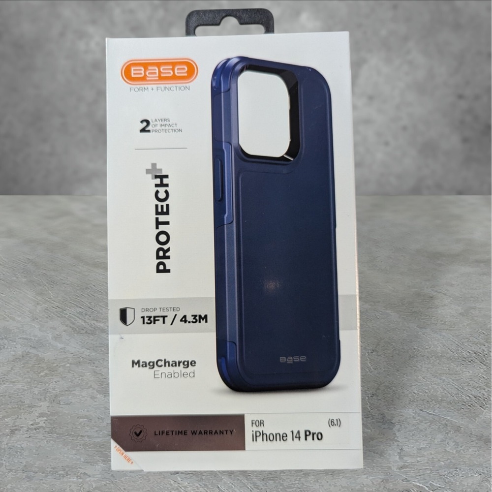 A9. Base ProTech+ MagCharge Case for Apple iPhone 14 Pro - Blue